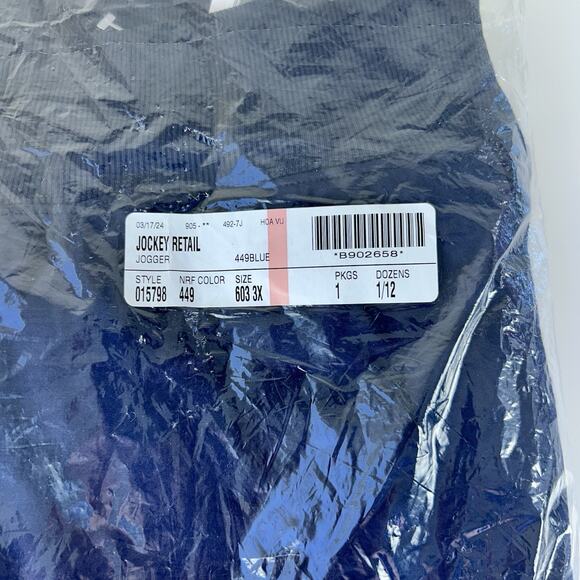 Jockey Women's EVERACTIVE Jogger Navy Blue NWT 3X Athleisure Pants Lounge Comfy - Picture 14 of 14